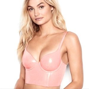 Victoria’s Secret Long Lined Demi Shimmer Pink 36C